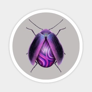 Purple Agate Beetle Magnet